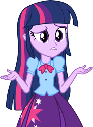 Size: 3000x4107 | Tagged: safe, artist:cloudy glow, imported from derpibooru, twilight sparkle, alicorn, equestria girls, equestria girls (movie), .ai available, clothes, cutie mark, cutie mark on clothes, female, high res, shrug, simple background, skirt, solo, transparent background, twilight sparkle (alicorn), vector
