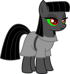 Size: 2391x2508 | Tagged: safe, artist:blah23z, edit, imported from derpibooru, king sombra, maud pie, pony, female, high res, palette swap, recolor, simple background, solo, transparent background, vector