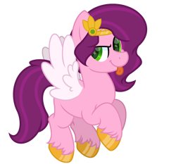 Size: 3000x2800 | Tagged: safe, artist:ponkus, imported from derpibooru, pipp petals, pegasus, pony, :p, adorapipp, cute, female, floating, g5, high res, jewelry, mare, my little pony: a new generation, simple background, smug, solo, tiara, tongue out, transparent background, unshorn fetlocks, wings