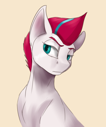 Size: 1794x2160 | Tagged: safe, artist:tenebrisnoctus, imported from derpibooru, zipp storm, pegasus, pony, bust, female, g5, my little pony: a new generation, simple background, solo