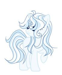 Size: 400x485 | Tagged: safe, artist:rose-moonlightowo, imported from derpibooru, oc, oc:aquamarine, pony, unicorn, female, magical lesbian spawn, magical threesome spawn, mare, offspring, parent:sunset shimmer, parent:trixie, parent:twilight sparkle, simple background, transparent background