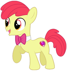 Size: 780x830 | Tagged: safe, artist:maretrick, imported from derpibooru, apple bloom, earth pony, pony, apple bloom's bow, applebuck, bow, bowtie, colt, hair bow, male, rule 63, simple background, solo, transparent background, vector