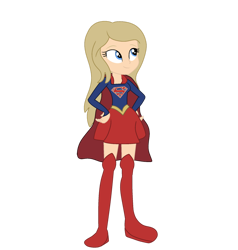Size: 1280x1344 | Tagged: safe, artist:lynnthenerdkitty, artist:yaya54320bases, imported from derpibooru, human, equestria girls, base used, boots, clothes, commission, crossover, gloves, kara kent, motorcross, shoes, simple background, supergirl, superhero, transparent background