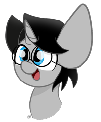 Size: 589x713 | Tagged: safe, artist:sugarcloud12, imported from derpibooru, oc, oc only, pony, unicorn, bust, glasses, male, portrait, simple background, solo, stallion, transparent background