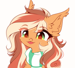 Size: 3666x3333 | Tagged: safe, artist:airiniblock, imported from derpibooru, oc, oc only, bat pony, pony, :p, bat pony oc, bust, clothes, cute, ear fluff, ear tufts, fluffy, high res, patreon, patreon reward, rcf community, scarf, simple background, solo, tongue out, white background
