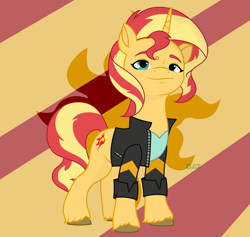 Size: 3724x3524 | Tagged: safe, artist:1alexgreen1, imported from derpibooru, sunset shimmer, pony, unicorn, equestria girls, clothes, equestria girls outfit, female, g4, g4 to g5, g5, generation leap, high res, mare, solo
