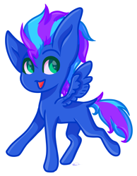 Size: 3177x4090 | Tagged: safe, artist:ermy-poo, imported from derpibooru, oc, oc only, pony, chibi, simple background, smiling, solo, spread wings, transparent background, wings