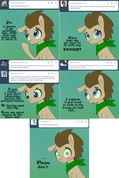 Size: 1302x1954 | Tagged: safe, artist:toadstool-prancer, imported from derpibooru, doctor whooves, time turner, oc, oc:tantamount, pony, cute, disguise, disguised changeling, doctorbetes, one ear down, solo, tantamount time turner