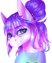 Size: 2899x3500 | Tagged: safe, artist:ermy-poo, imported from derpibooru, oc, oc only, pony, bust, female, high res, mare, smiling