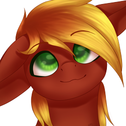 Size: 3000x3000 | Tagged: safe, artist:ermy-poo, imported from derpibooru, oc, oc only, pony, bust, floppy ears, high res, simple background, smiling, solo, transparent background