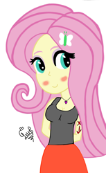 Size: 1710x2788 | Tagged: safe, artist:flutteryaylove, imported from derpibooru, fluttershy, equestria girls, cute, female, simple background, solo, white background