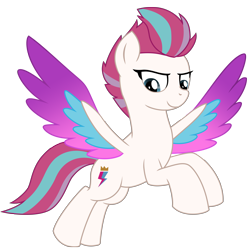 Size: 6632x6645 | Tagged: safe, artist:ejlightning007arts, imported from derpibooru, zipp storm, pegasus, pony, absurd resolution, female, flying, g4, g5, g5 to g4, mare, my little pony: a new generation, simple background, smiling, smirk, solo, spread wings, transparent background, vector, wings