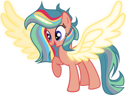 Size: 8530x6450 | Tagged: safe, artist:shootingstarsentry, imported from derpibooru, oc, oc only, oc:shooting sparkle, pony, unicorn, absurd resolution, artificial wings, augmented, female, magic, magic wings, mare, simple background, solo, transparent background, vector, wings