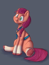 Size: 3000x4000 | Tagged: safe, artist:applejackofalltrades, imported from derpibooru, sunny starscout, earth pony, pony, female, g5, mare, my little pony: a new generation, sitting, solo