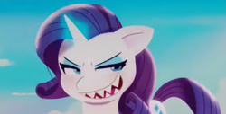 Size: 1105x563 | Tagged: safe, imported from derpibooru, screencap, rarity, unicorn, spoiler:my little pony: a new generation, evil rarity, g5, my little pony: a new generation, possessed, teeth