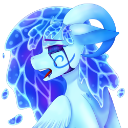 Size: 3000x3000 | Tagged: safe, artist:ermy-poo, imported from derpibooru, oc, oc only, original species, bust, high res, open mouth, simple background, solo, transparent background, wings