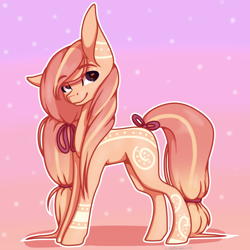 Size: 3000x3000 | Tagged: safe, artist:ermy-poo, imported from derpibooru, oc, oc only, pony, coat markings, female, hairband, high res, mare, solo, standing