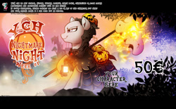 Size: 1024x635 | Tagged: safe, artist:dormin-dim, imported from derpibooru, oc, alicorn, earth pony, pegasus, pony, unicorn, clothes, commission, costume, halloween, halloween costume, holiday, nightmare night, pumpkin, ych example, ych result, your character here