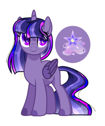 Size: 876x1060 | Tagged: safe, artist:moonnightshadow-mlp, imported from derpibooru, oc, oc only, alicorn, pony, alicorn oc, colored hooves, female, horn, magical lesbian spawn, mare, offspring, parent:princess luna, parent:twilight sparkle, parents:twiluna, simple background, solo, transparent background, wings