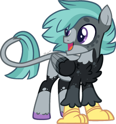 Size: 1246x1336 | Tagged: safe, artist:kurosawakuro, imported from derpibooru, oc, oc only, hippogriff, base used, magical lesbian spawn, male, offspring, parent:gabby, parent:marble pie, simple background, solo, transparent background