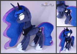 Size: 3508x2480 | Tagged: safe, artist:shunnkai, imported from derpibooru, princess luna, pony, high res, irl, photo, plushie, solo