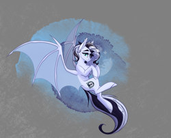 Size: 2687x2172 | Tagged: safe, artist:alrumoon_art, imported from derpibooru, oc, oc only, oc:naisha, bat pony, pony, abstract background, high res, solo