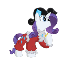 Size: 3000x3000 | Tagged: safe, artist:ziara12, color edit, edit, editor:ziara12, imported from derpibooru, rarity, pony, unicorn, clothes, colored, eyepatch, female, hat, high res, mare, pirate, pirate hat, raised hoof, simple background, solo, transparent background