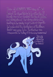 Size: 1367x1980 | Tagged: safe, artist:unfinishedheckery, imported from derpibooru, trixie, pony, unicorn, dialogue, digital art, female, horn, leonine tail, looking at you, mare, open mouth, simple background, solo, tail, talking, text