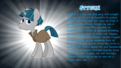 Size: 4617x2590 | Tagged: safe, artist:andoanimalia, imported from derpibooru, stygian, pony, unicorn, bio, high res, male, solo