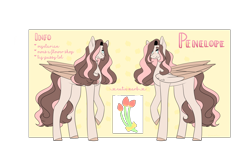 Size: 5000x3000 | Tagged: safe, artist:yuumirou, imported from derpibooru, oc, oc only, oc:penelope, pegasus, pony, female, high res, mare, reference sheet, simple background, solo, transparent background