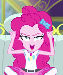 Size: 517x616 | Tagged: safe, imported from derpibooru, screencap, pinkie pie, equestria girls, equestria girls series, road trippin, cropped, solo