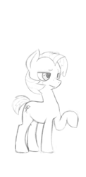 Size: 633x1301 | Tagged: safe, artist:trickydick, imported from derpibooru, babs seed, earth pony, pony, female, filly, sketch, solo