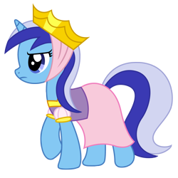 Size: 3428x3431 | Tagged: safe, artist:third uncle, imported from derpibooru, minuette, pony, unicorn, hearth's warming eve (episode), background pony, clothes, costume, crown, female, frown, hearth's warming eve, high res, jewelry, mare, regalia, side view, simple background, solo, transparent background, unicorn tribe