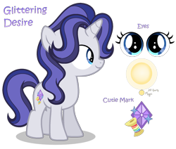 Size: 1692x1432 | Tagged: safe, artist:starshinestellaryt, imported from derpibooru, oc, oc only, oc:glittering desire, pony, unicorn, female, filly, offspring, parent:fancypants, parent:rarity, parents:raripants, simple background, solo, transparent background