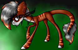 Size: 2009x1297 | Tagged: safe, artist:beamybutt, imported from derpibooru, oc, oc only, earth pony, pony, abstract background, ear fluff, earth pony oc, leonine tail, male, raised hoof, solo, sombra eyes, stallion, tail