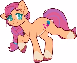 Size: 2318x1914 | Tagged: safe, artist:nawniii, imported from derpibooru, sunny starscout, earth pony, pony, ear fluff, female, g5, mare, no pupils, simple background, solo, transparent background