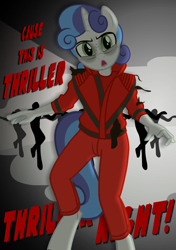 Size: 1200x1700 | Tagged: safe, artist:flash equestria photography, imported from derpibooru, oc, oc:silver sweet, anthro, female, michael jackson, nightmare night, thriller