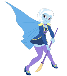 Size: 4560x5181 | Tagged: safe, artist:gmaplay, imported from derpibooru, trixie, equestria girls, equestria girls series, street magic with trixie, spoiler:eqg series (season 2), female, palindrome get, simple background, solo, spear, sword, transparent background, weapon