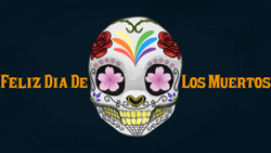 Size: 1920x1080 | Tagged: safe, artist:insaneclownponies, imported from derpibooru, calaverita (sugar skull), candy, dia de los muertos, flower, food, rose, spanish, sugar skull