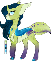 Size: 753x910 | Tagged: safe, artist:velnyx, imported from derpibooru, oc, oc only, oc:sapphire silk, changedling, changeling, female, simple background, solo, transparent background
