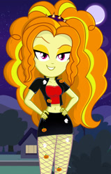 Size: 1280x2012 | Tagged: safe, artist:daarkenn, imported from derpibooru, adagio dazzle, equestria girls, beautiful, beautisexy, female, halloween, hand on hip, holiday, sexy, solo, stupid sexy adagio dazzle