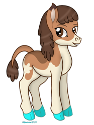 Size: 712x950 | Tagged: safe, artist:madlilon2051, imported from derpibooru, oc, oc only, earth pony, pony, cloven hooves, earth pony oc, simple background, solo, transparent background