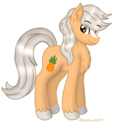 Size: 683x729 | Tagged: safe, artist:madlilon2051, imported from derpibooru, oc, oc only, earth pony, pony, chest fluff, earth pony oc, male, simple background, smiling, solo, stallion, transparent background, unshorn fetlocks