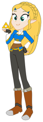 Size: 1416x3970 | Tagged: safe, artist:lhenao, artist:selenaede, imported from derpibooru, human, hylian, equestria girls, barely eqg related, base used, boots, clothes, crossover, equestria girls style, equestria girls-ified, fingerless gloves, gloves, hand on hip, high heel boots, high heels, princess zelda, shoes, simple background, solo, the legend of zelda, the legend of zelda: breath of the wild, transparent background, triforce