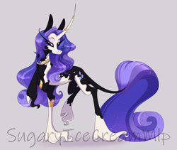 Size: 1280x1080 | Tagged: safe, artist:sugaryicecreammlp, imported from derpibooru, rarity, pony, alternate design, elusive, rule 63, simple background, solo