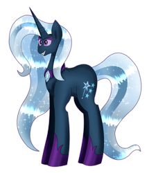 Size: 1280x1486 | Tagged: safe, artist:dazzlingmimi, imported from derpibooru, trixie, pony, unicorn, female, nightmare trixie, nightmarified, simple background, solo, transparent background