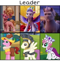 Size: 720x728 | Tagged: safe, edit, edited screencap, imported from derpibooru, screencap, chancellor puddinghead, commander hurricane, princess platinum, queen haven, earth pony, pegasus, pony, unicorn, spoiler:my little pony: a new generation, alphabittle blossomforth, female, g5, leader, male, mare, my little pony: a new generation, phyllis cloverleaf, stallion