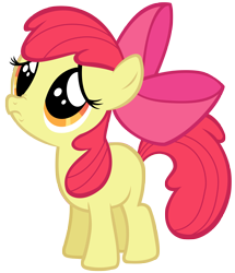 Size: 5469x6349 | Tagged: safe, artist:andoanimalia, imported from derpibooru, apple bloom, earth pony, pony, friendship is magic, adorable face, adorabloom, aren't ya gonna stay for brunch, cute, female, filly, puppy dog eyes, sad, sadorable, simple background, solo, transparent background, vector