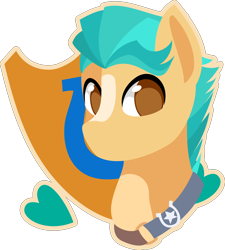 Size: 4000x4454 | Tagged: safe, artist:up1ter, imported from derpibooru, hitch trailblazer, earth pony, pony, bust, cutie mark background, g5, lineless, male, my little pony: a new generation, outline, portrait, simple background, solo, transparent background