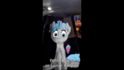 Size: 1920x1080 | Tagged: safe, artist:puginpocket, imported from derpibooru, pony, unicorn, equestria at war mod, animated, bing chilling, blue mane, food, ice cream, john cena, looking at you, meme, new mareland, singing, solo, sound, video, webm